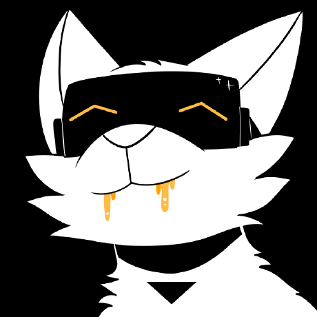 My profile picture, a drawing of a cat with a VR headset. Created by Kazooeybloo. This image is an Extremely Fungible Token.